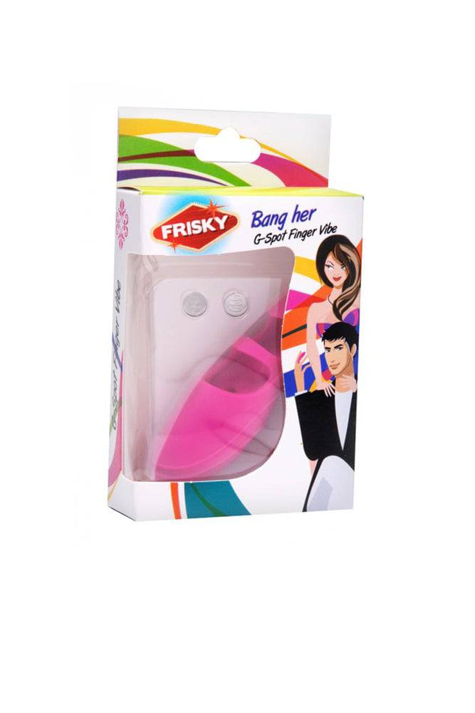 XR Brands - Frisky - Bang Her - G-Spot Finger Vibe - Pink Sex Toy - Tophatter Daily Deals