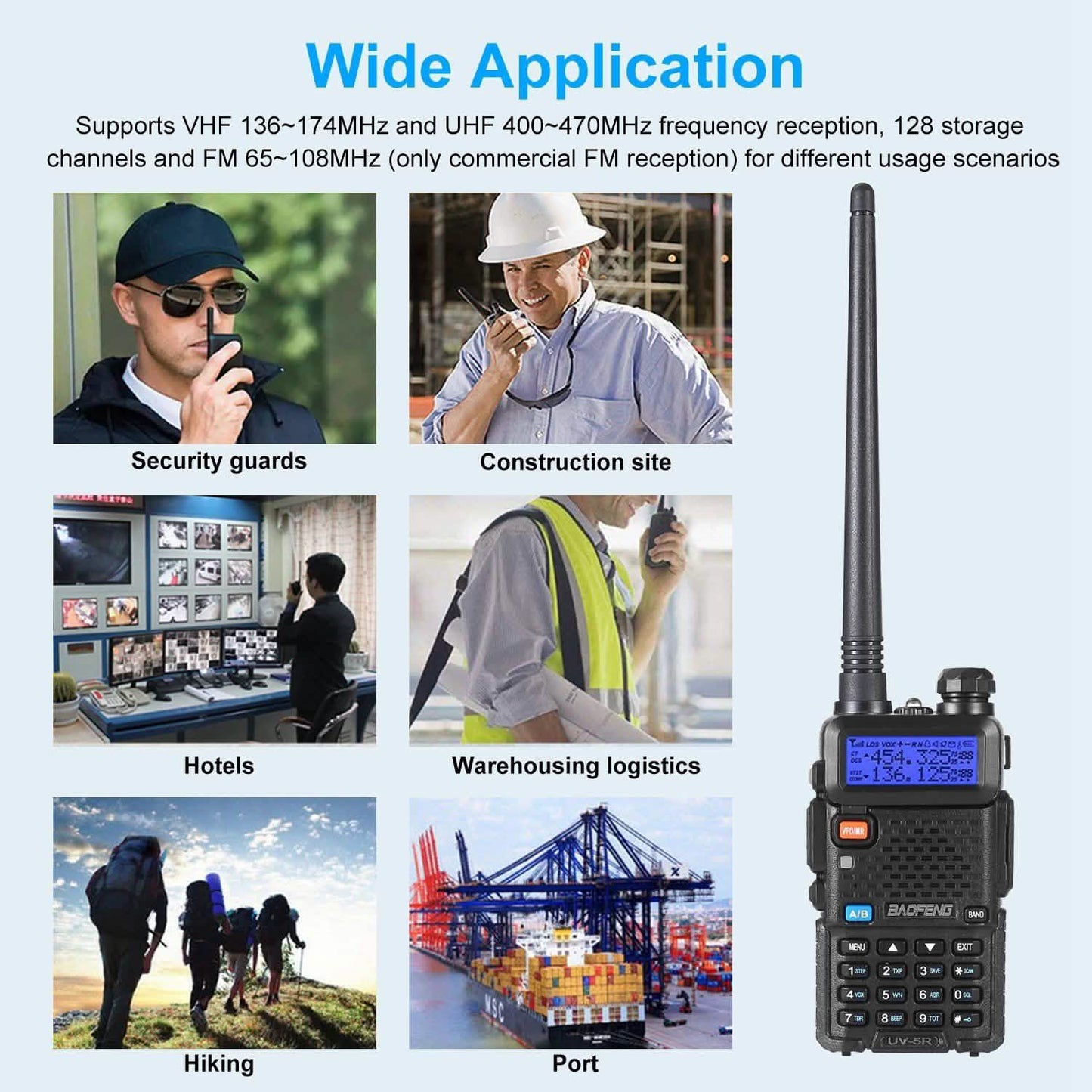 BaoFeng UV-5R 5W Walkie Talkie Outdoor Recreation - Tophatter Daily Deals