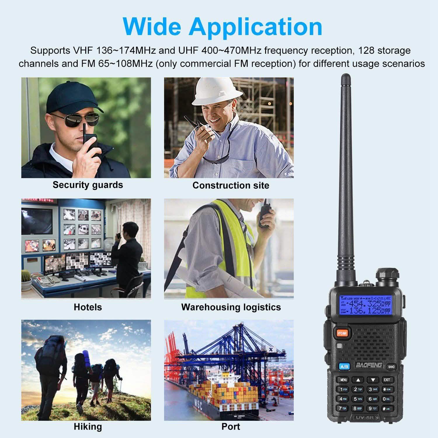 BaoFeng UV-5R 5W Walkie Talkie Outdoor Recreation - Tophatter Daily Deals