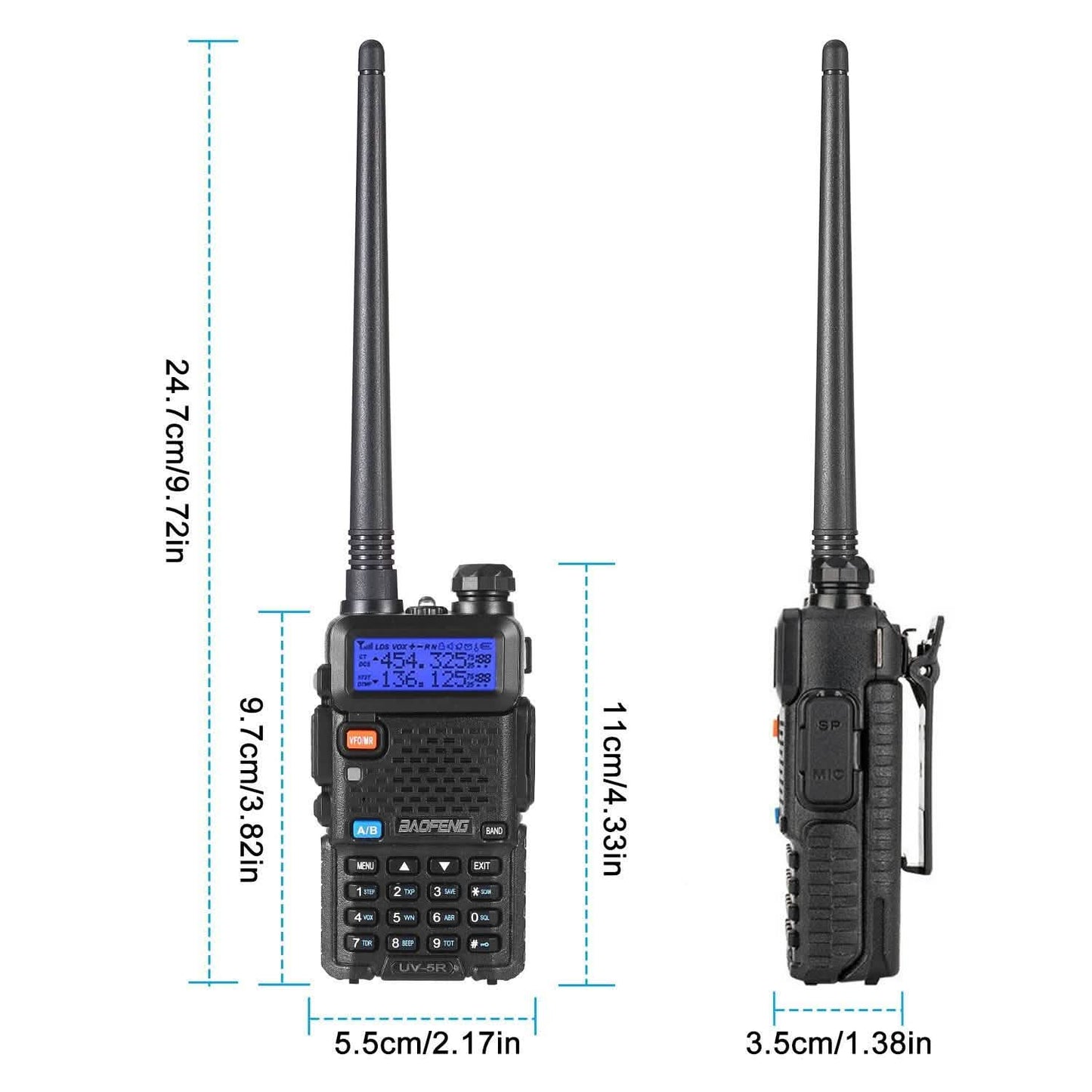 BaoFeng UV-5R 5W Walkie Talkie Outdoor Recreation - Tophatter Daily Deals