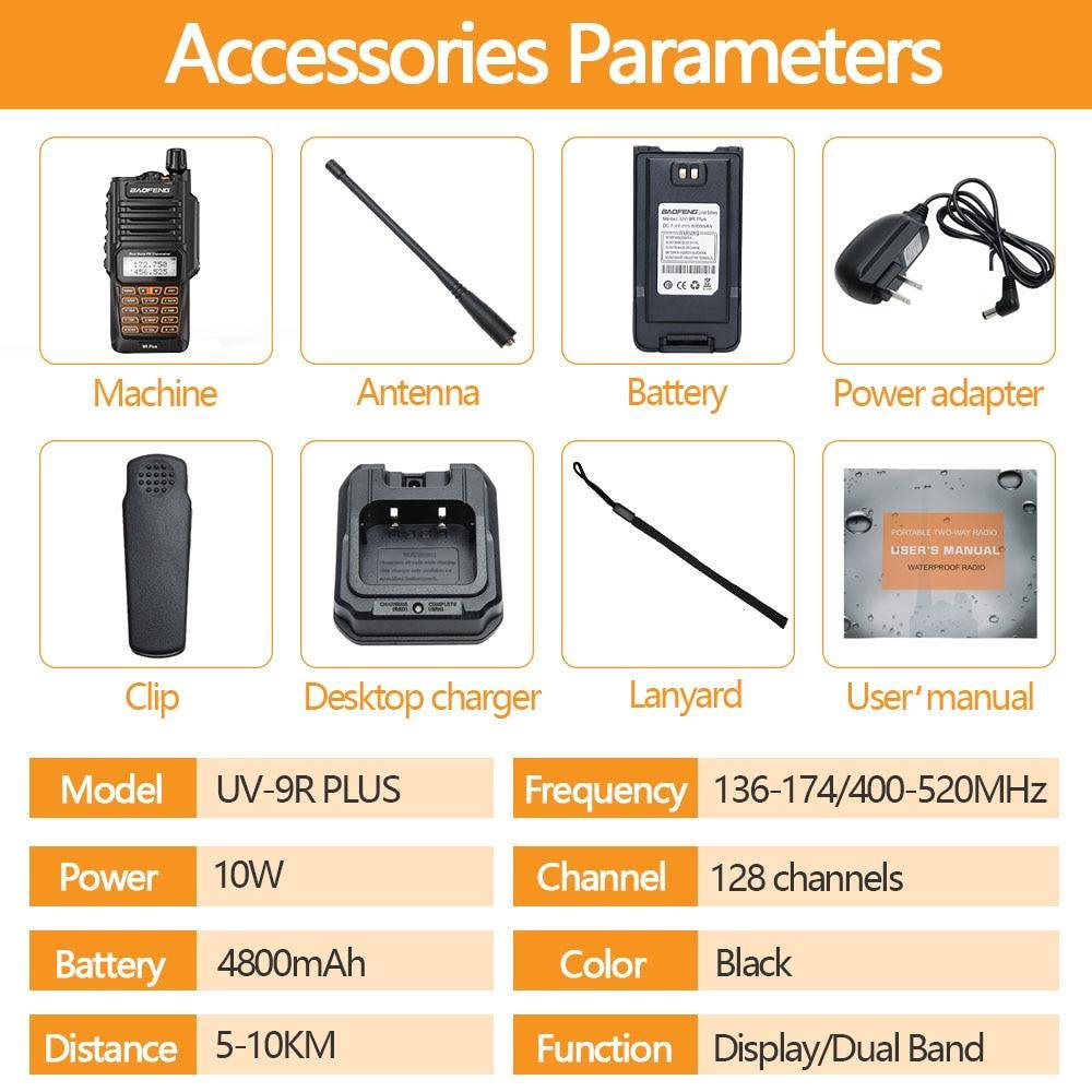 BAOFENG UV-9R UHF/VHF TRANSCEIVER RADIO - Tophatter's Army Deals GADGETS - Tophatter Daily Deals