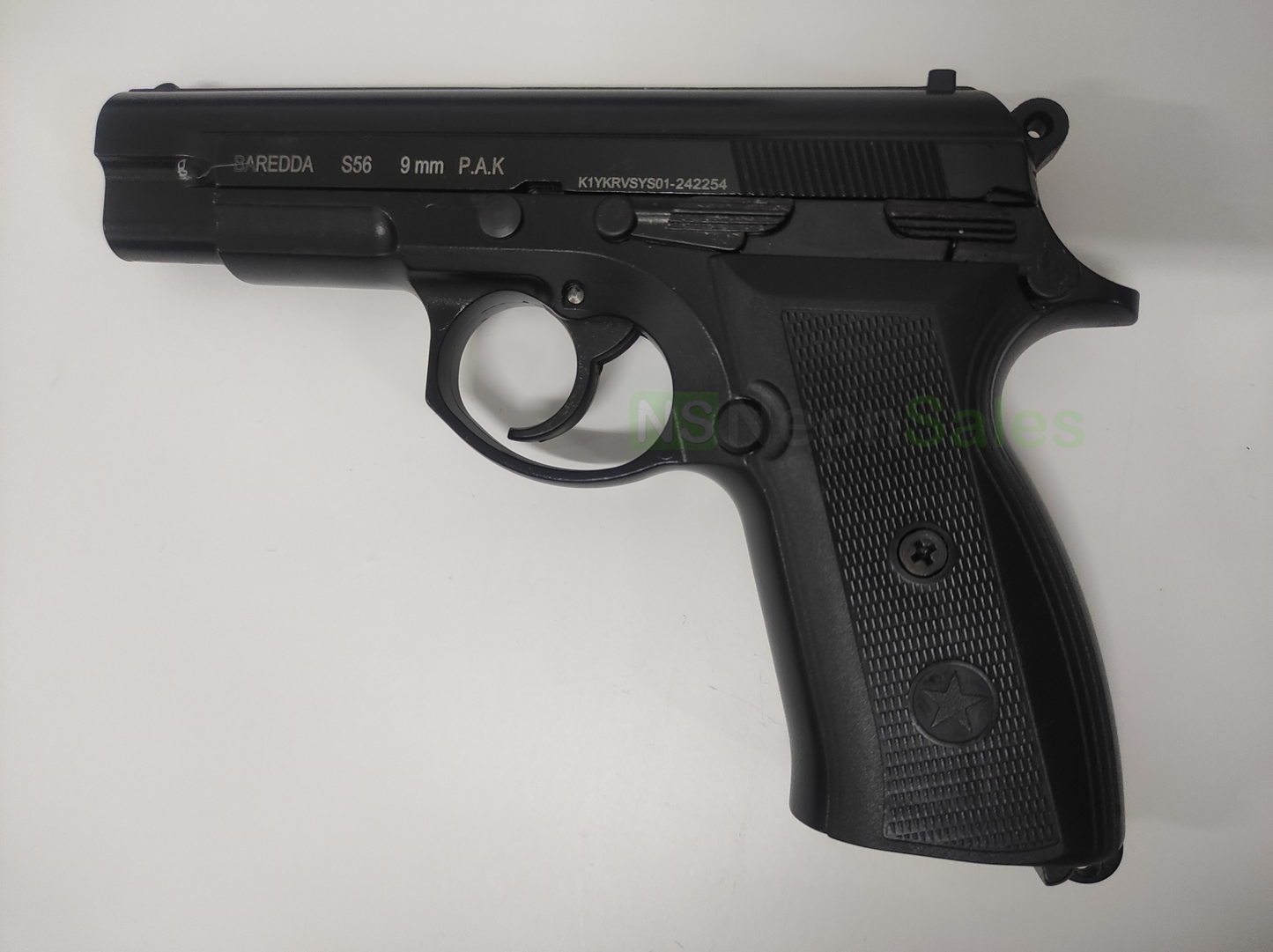 BAREDDA S56 - SET OF BLACK GRIPS - Tophatter's Army Deals BLANK GUNS - Tophatter Daily Deals