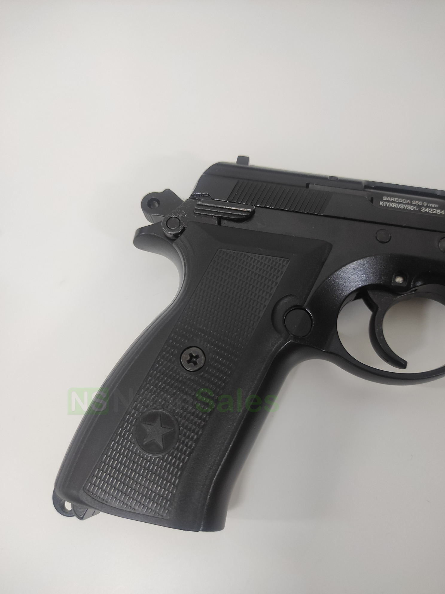 BAREDDA S56 - SET OF BLACK GRIPS - Tophatter's Army Deals BLANK GUNS - Tophatter Daily Deals