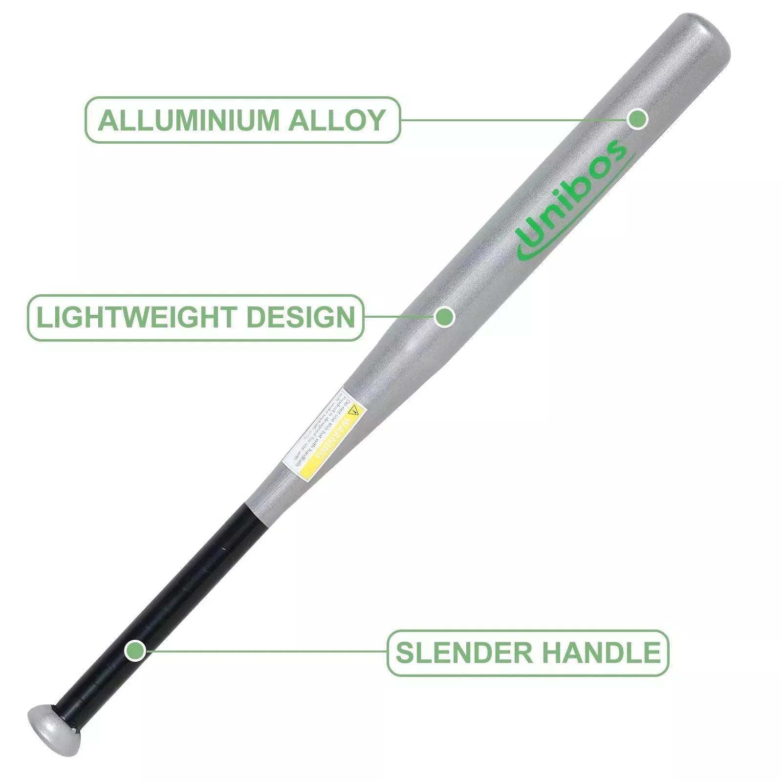 Metal Baseball Bat - Heavy Duty Metal Baseball Rounder Softball Bat Silver Pole Stick Stainless Steel Sports & Outdoor - Tophatter Daily Deals
