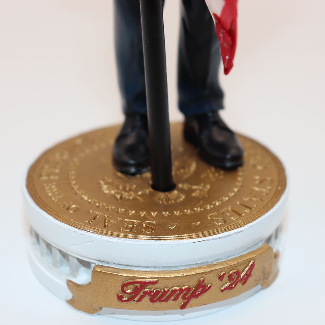 President Trump Bobblehead (Hugging the American Flag) Toys & Games - Tophatter Daily Deals