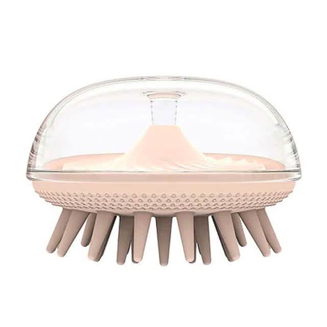 Bath Ball Massage Shampoo Brush Pink Bath - Tophatter Daily Deals