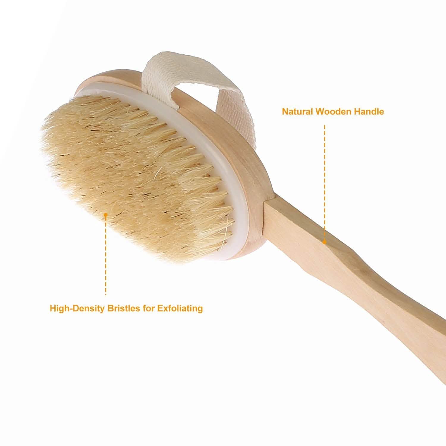 Bath Brush 15" Shower Body Back Scrubber Bath - Tophatter Daily Deals