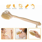 Bath Brush 15" Shower Body Back Scrubber Bath - Tophatter Daily Deals