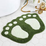 Bathroom Rugs Mats Water Absorbent Non-Slip Mat Used Green Bath - Tophatter Daily Deals
