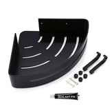 Bathroom Shelf Space Aluminum Wall Mount Triangle Shower Corner Storage Rack Bath - Tophatter Daily Deals