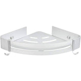 Bathroom Shelf Space Aluminum Wall Mount Triangle Shower Corner Storage Rack Silver Bath - Tophatter Daily Deals