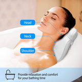 Bathtub Pillow Suction Cup Bath Pillow Air Mesh Bath - Tophatter Daily Deals
