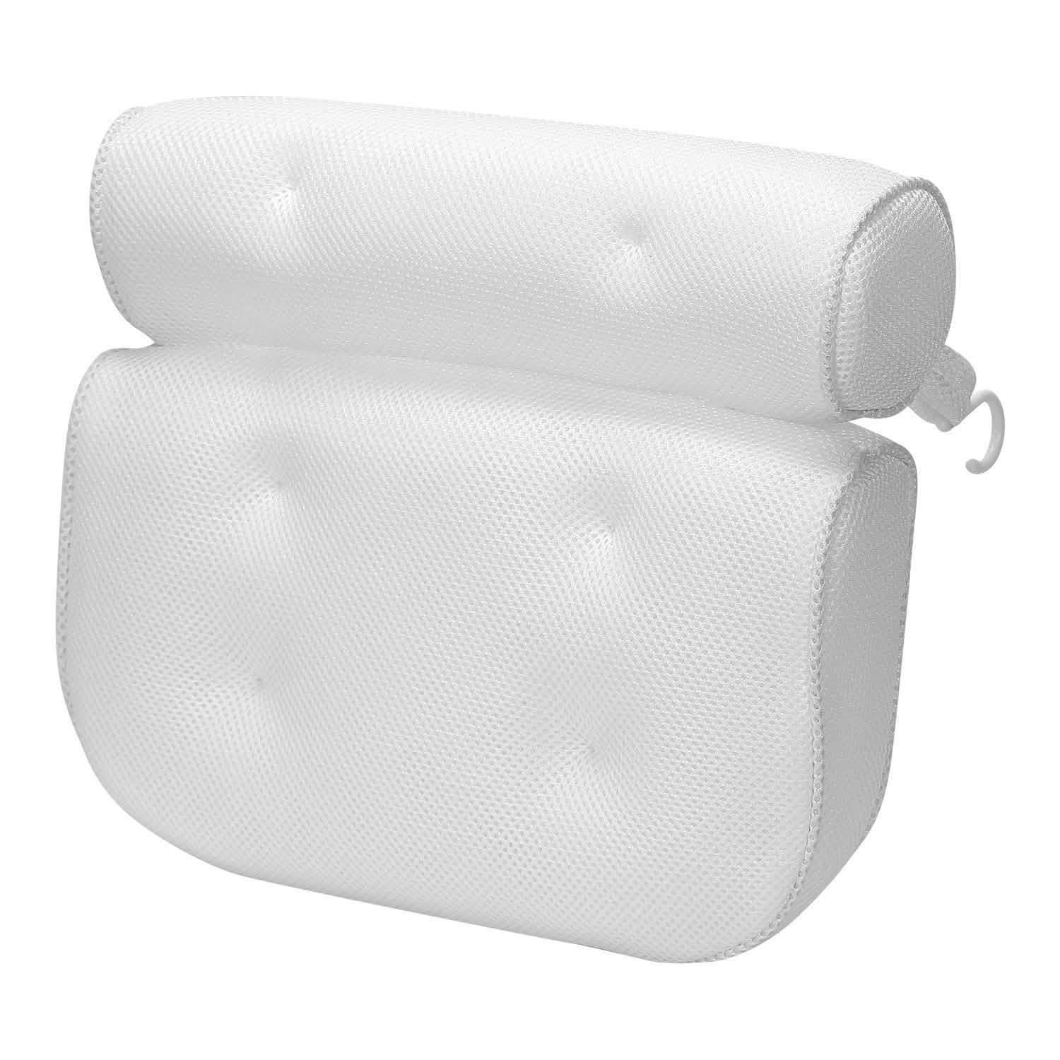 Bathtub Pillow Suction Cup Bath Pillow Air Mesh Bath - Tophatter Daily Deals