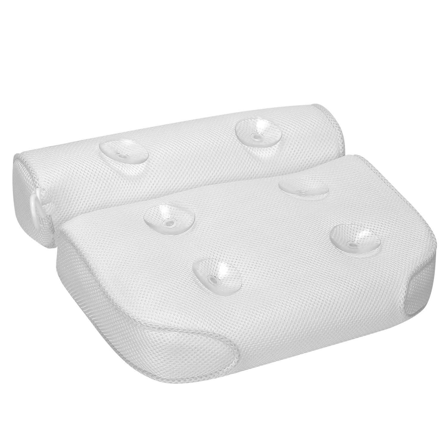 Bathtub Pillow Suction Cup Bath Pillow Air Mesh Bath - Tophatter Daily Deals