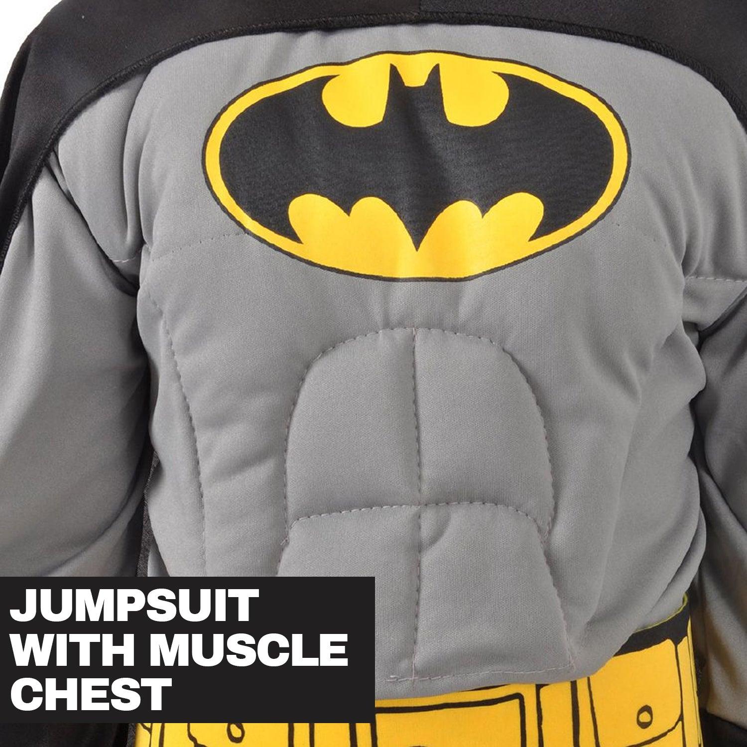 Batman Character Costume - Metallic Batman Superhero Suit Marvel Kids Boys Fancy Dress Costume Festive & Franchise - Tophatter Daily Deals