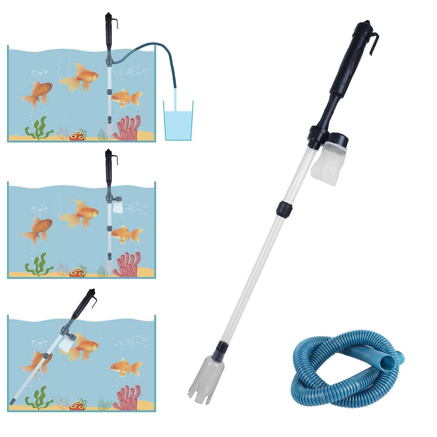 Battery-Operated Aquarium Vacuum Gravel Cleaner Pet Supplies - Tophatter Daily Deals