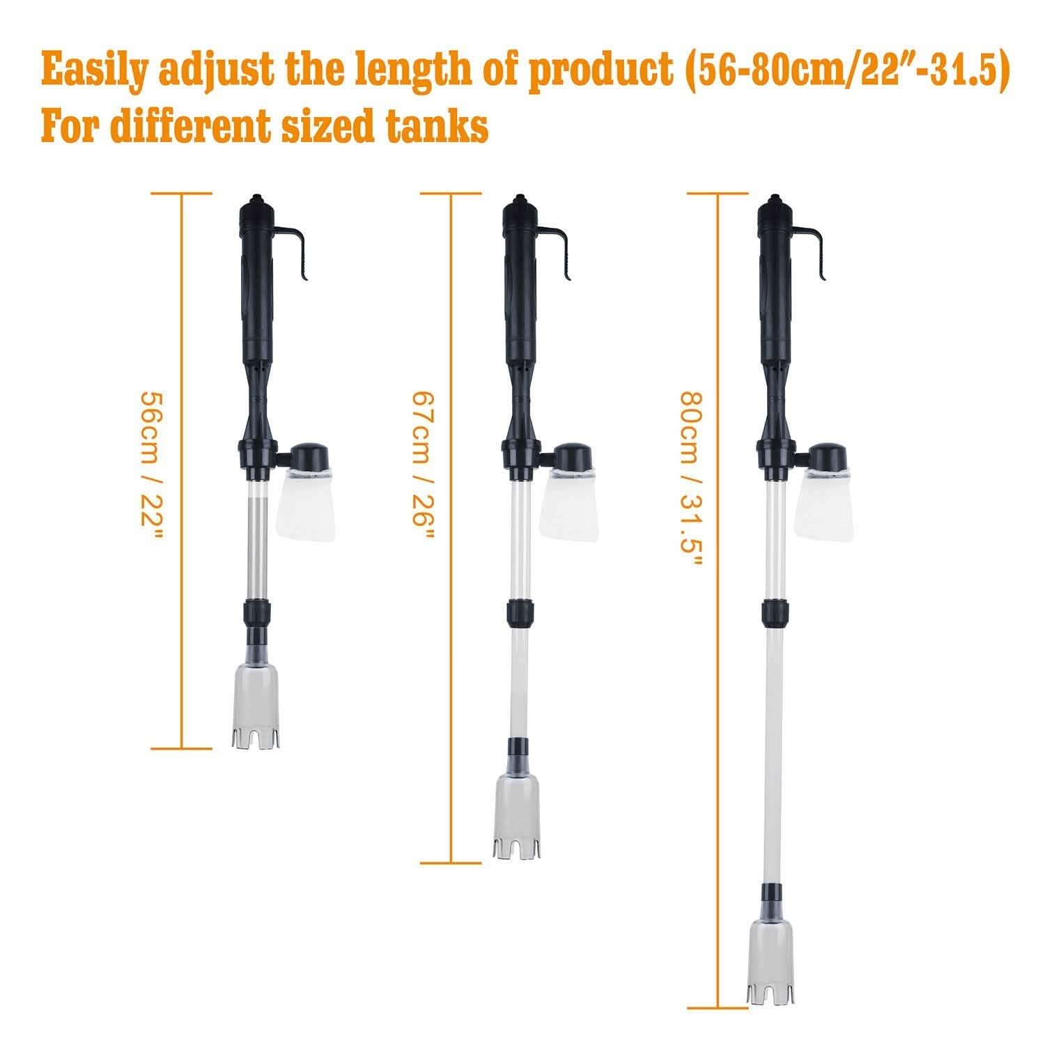 Battery-Operated Aquarium Vacuum Gravel Cleaner Pet Supplies - Tophatter Daily Deals
