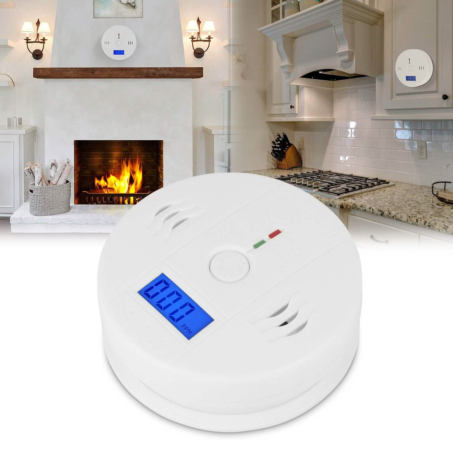 Battery Operated Carbon Monoxide Sensor Alarm Household Appliances - Tophatter Daily Deals