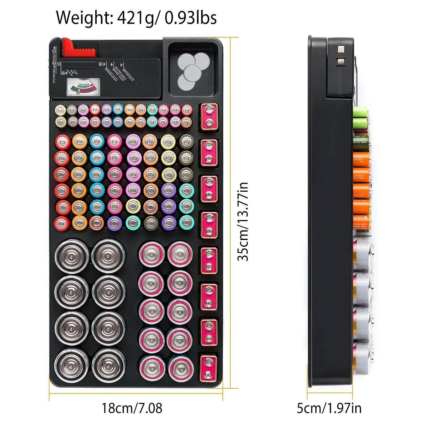 Battery Organizer Storage Case Batteries & Power Accessories - Tophatter Daily Deals