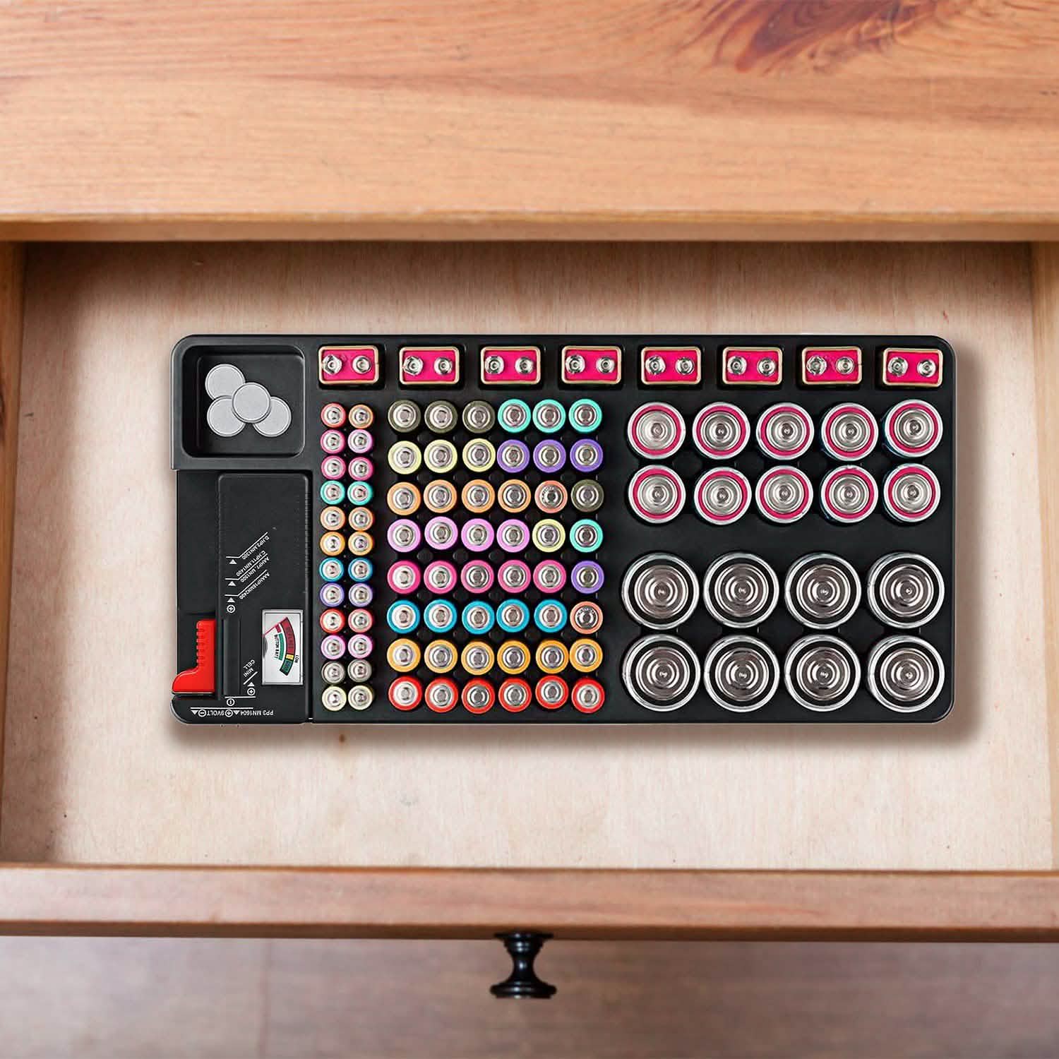 Battery Organizer Storage Case Batteries & Power Accessories - Tophatter Daily Deals