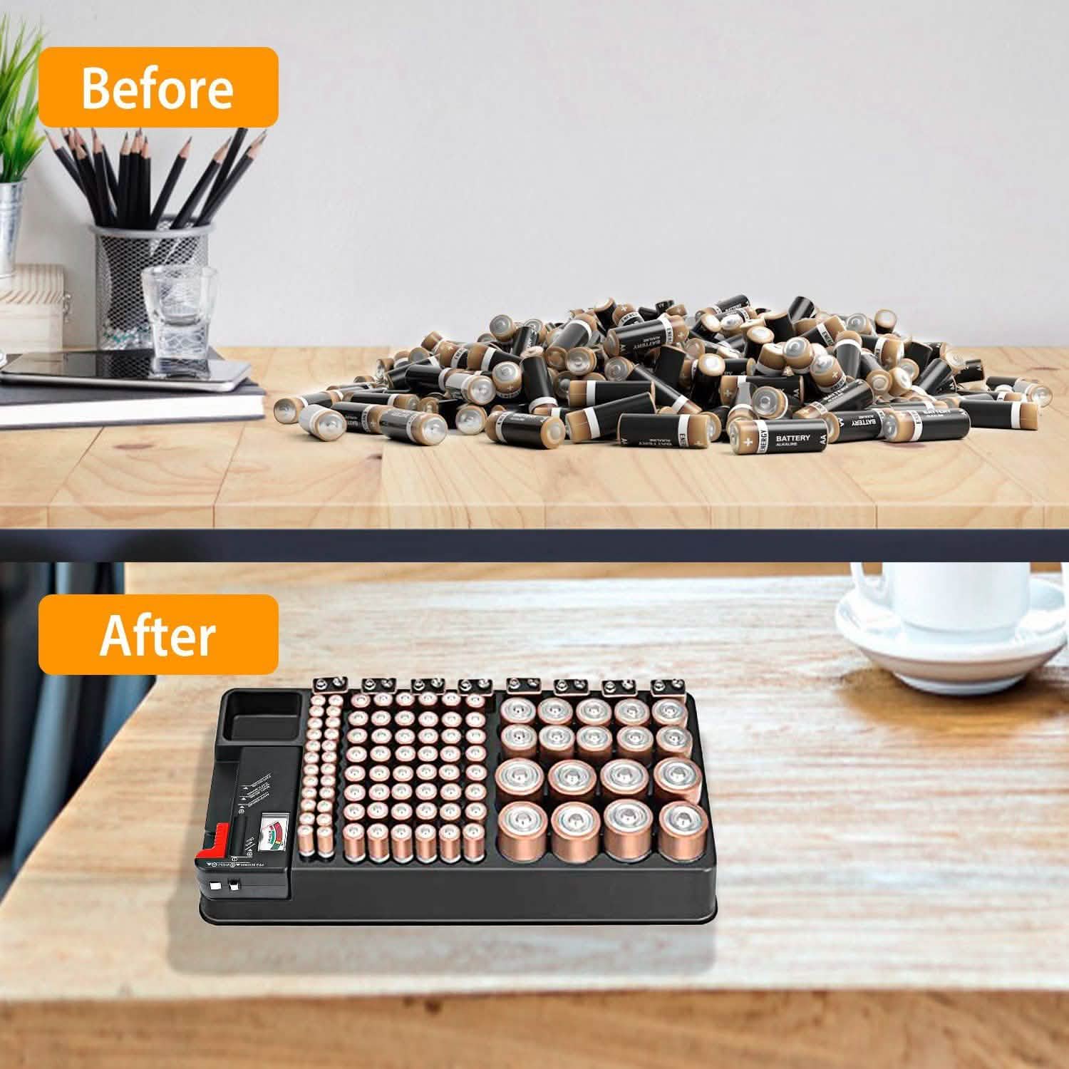 Battery Organizer Storage Case Batteries & Power Accessories - Tophatter Daily Deals