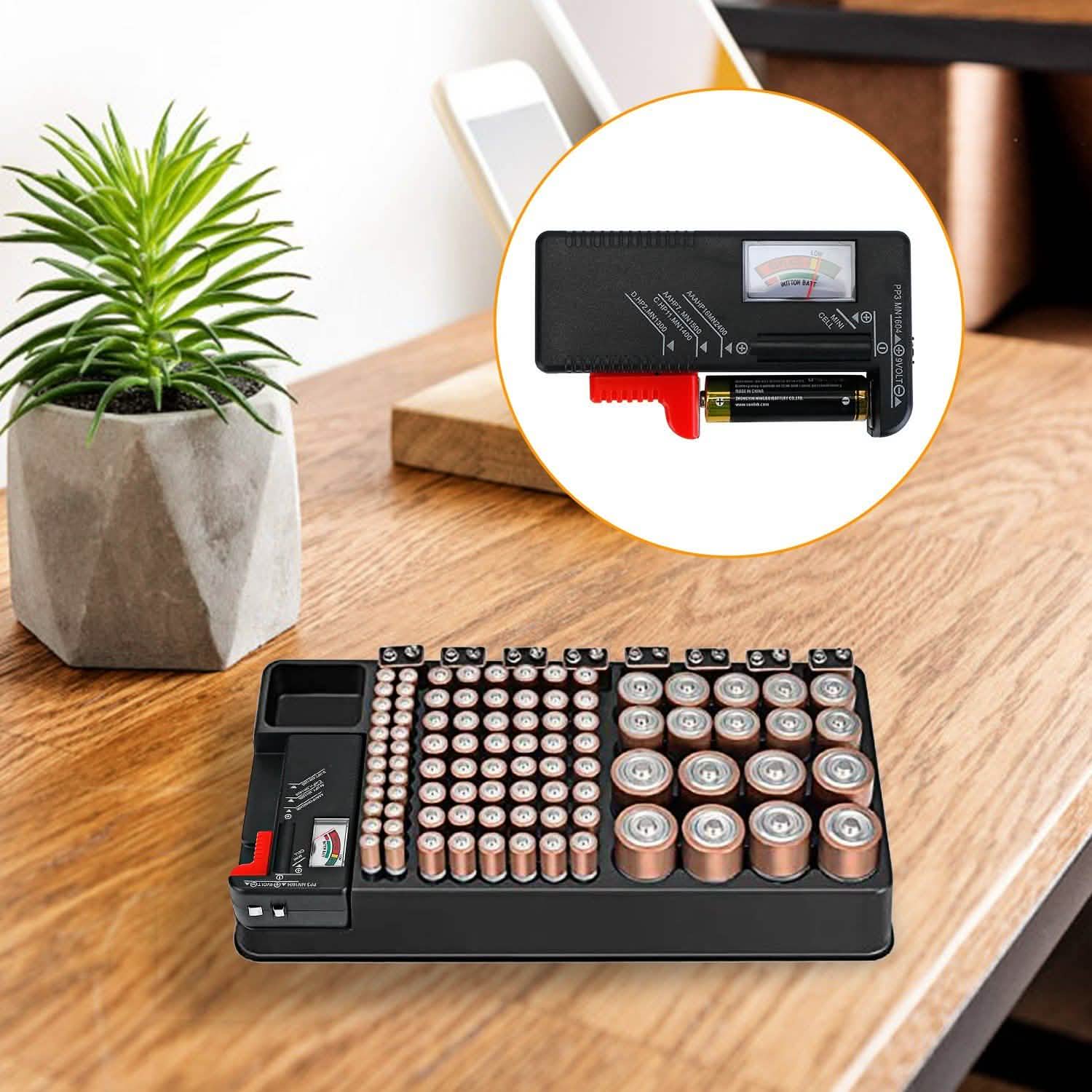 Battery Organizer Storage Case Batteries & Power Accessories - Tophatter Daily Deals
