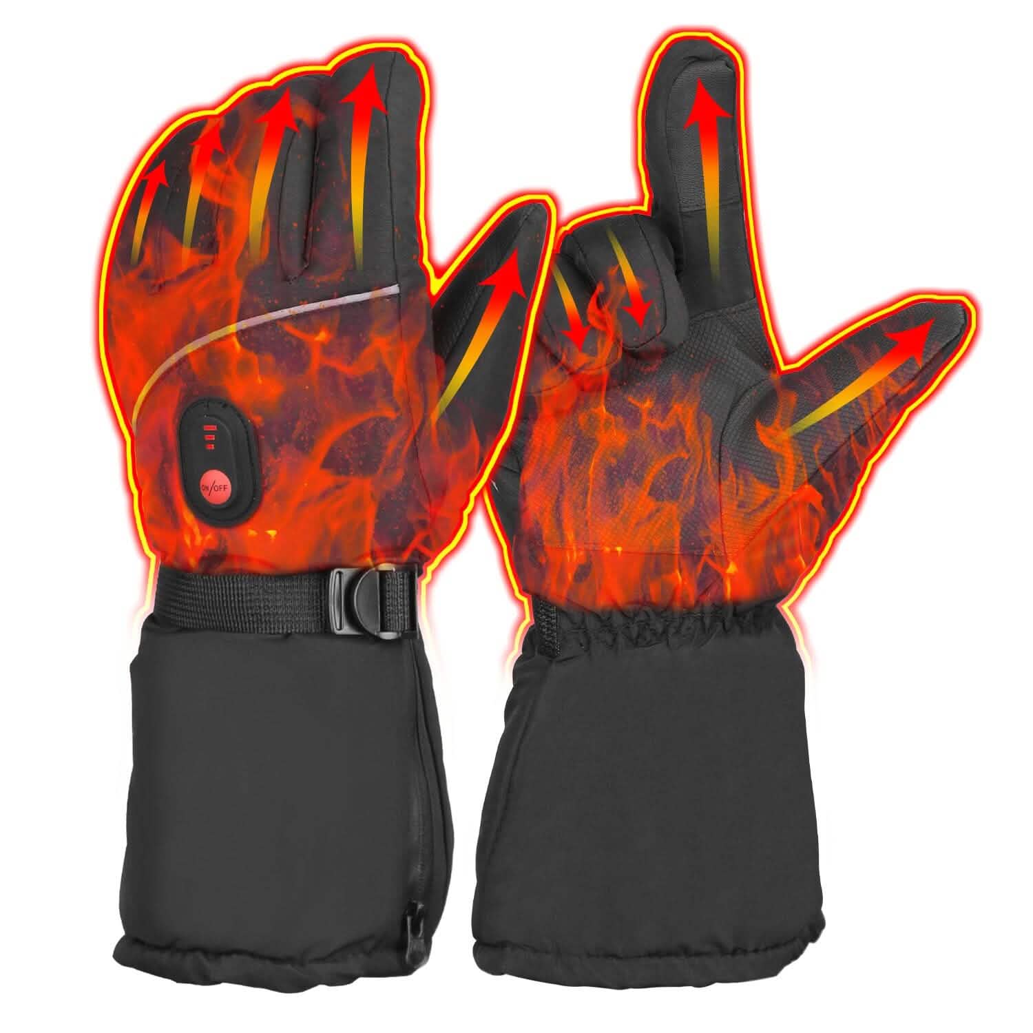 Battery Powered USB Touchscreen Thermal Gloves Outdoor Recreation - Tophatter Daily Deals
