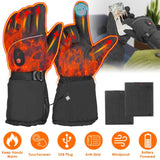 Battery Powered USB Touchscreen Thermal Gloves Outdoor Recreation - Tophatter Daily Deals