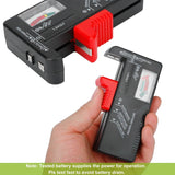 Battery Tester Checker Universal For AA AAA C D 9V 1.5V Button Cell Battery Batteries & Power Accessories - Tophatter Daily Deals