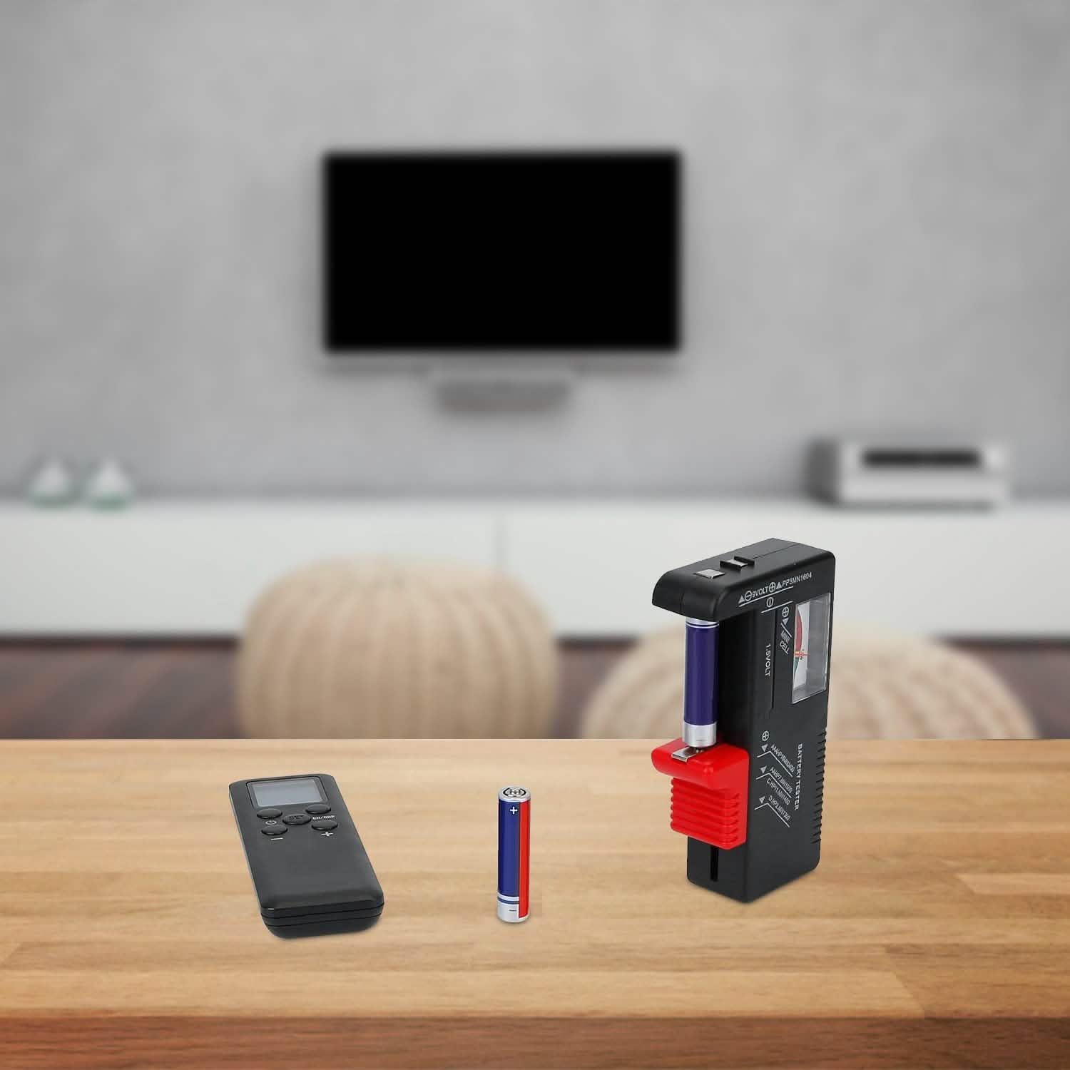 Battery Tester Checker Universal For AA AAA C D 9V 1.5V Button Cell Battery Batteries & Power Accessories - Tophatter Daily Deals