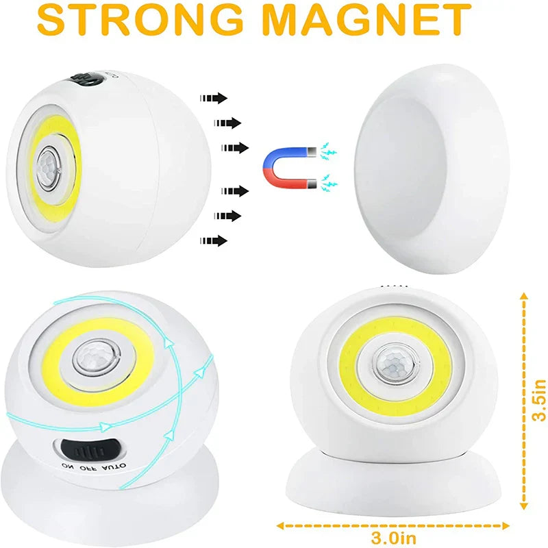 2 Pack 500 Lumens Motion Sensor Night Light