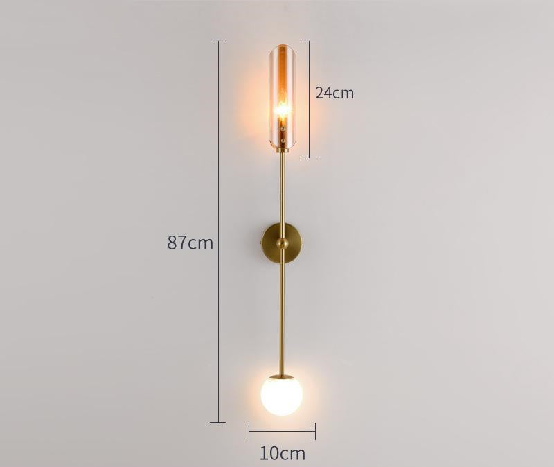 Bedside Lamp Art Personality Wall Lamp Bedroom Type B cognac color 0 - Tophatter Daily Deals