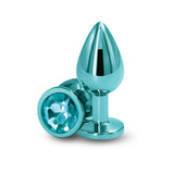 Rear Assets Medium (Teal) 8.2 cm Metal Butt Plug > Anal Range > Jewel Butt Plugs - Tophatter Daily Deals