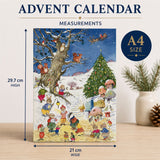 Christmas in the Woods A4 Advent Calendar, Vintage Picture Advent Calendar Advent Calendar - Tophatter Daily Deals