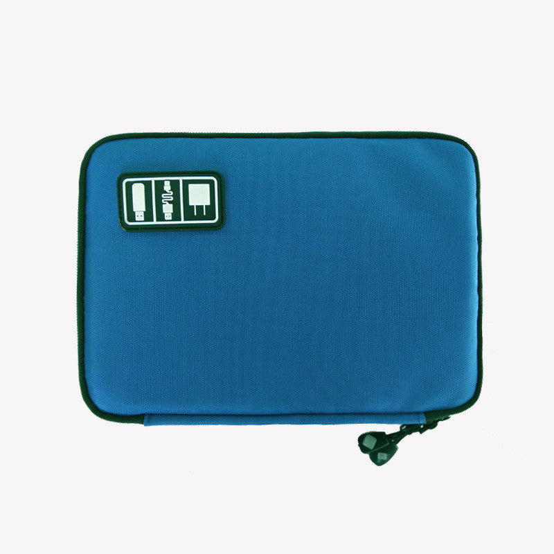 Cable Organizer System Kit Case Royal blue 0 - Tophatter Daily Deals