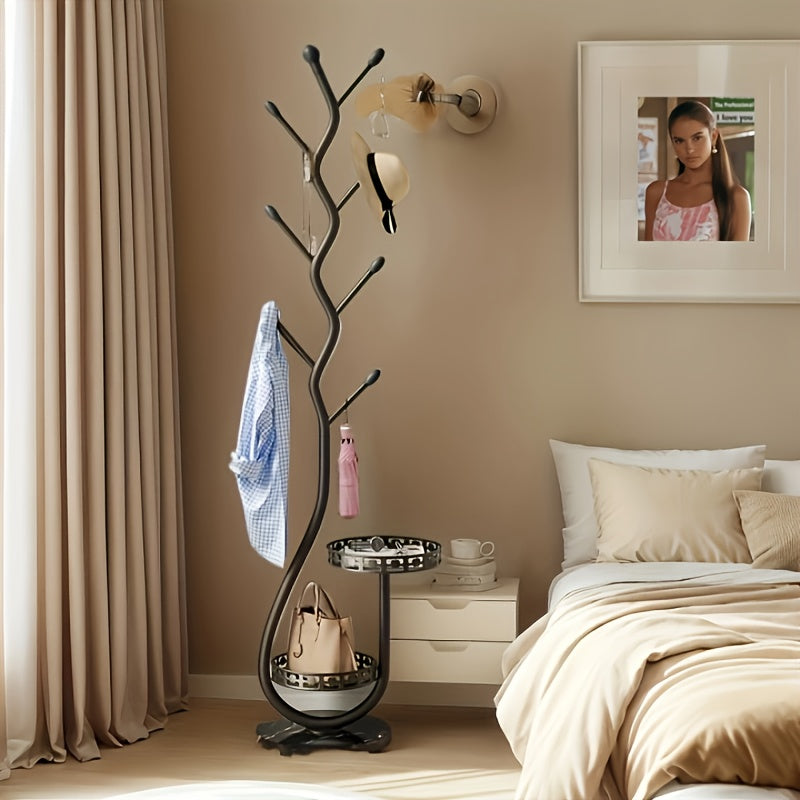 Freestanding Metal Coat Rack with Branch Hooks Closet Organisers & Garment Racks - Tophatter Daily Deals