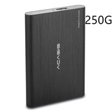 Akassis Mobile Hard Drive High-Speed Metal Supports Android Phones 250G black 0 - Tophatter Daily Deals