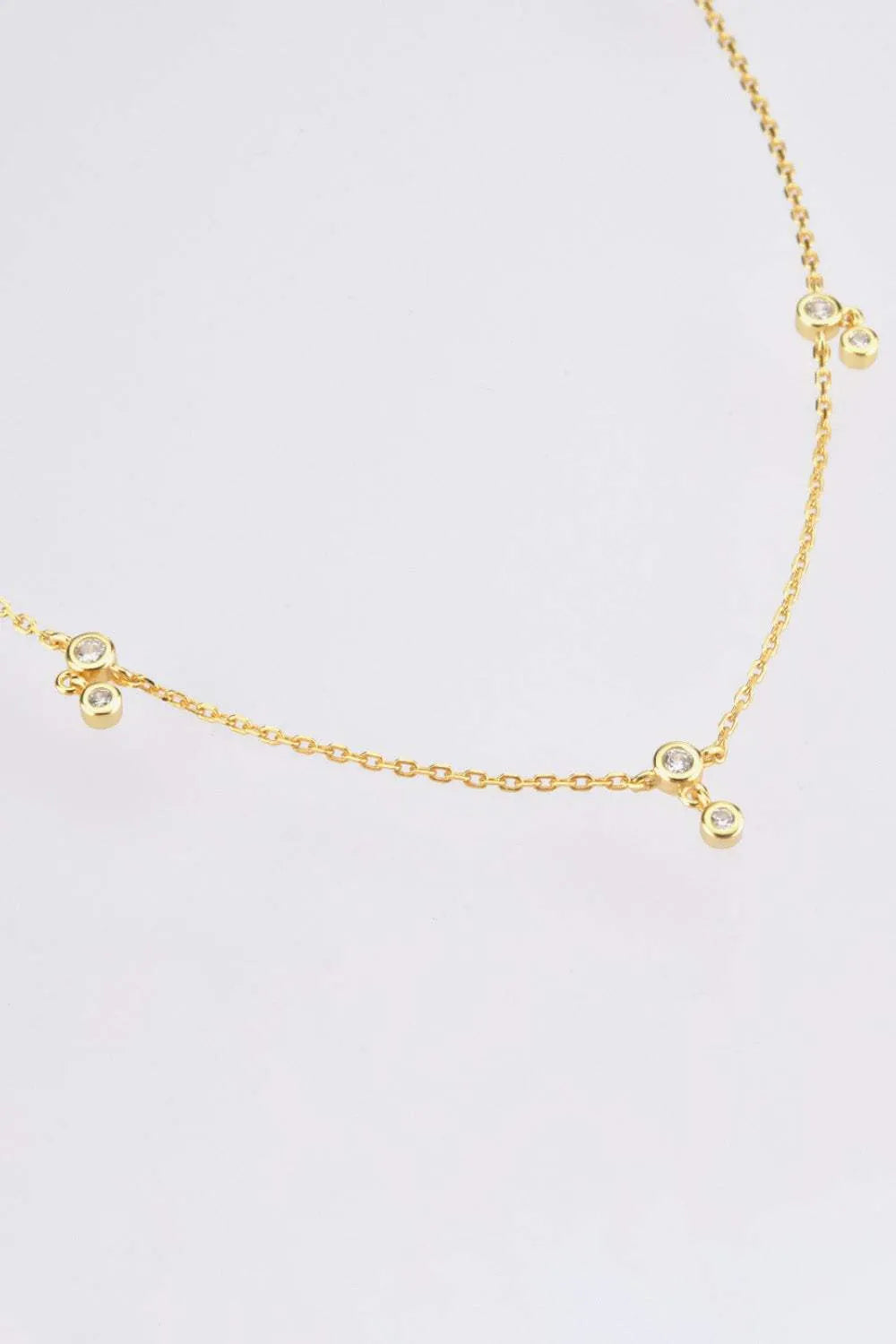 Zircon 925 Sterling Silver Necklace Necklaces - Tophatter Daily Deals