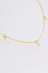 Zircon 925 Sterling Silver Necklace Necklaces - Tophatter Daily Deals