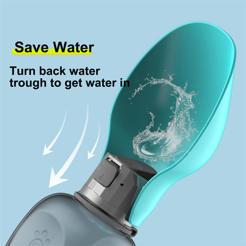 800ml Dogs Water Bottle Portable High Capacity Leakproof Pet Foldable Drinking Bowl Golden Retriever Outdoor Walking Supplies Pet Products 0 - Tophatter Daily Deals
