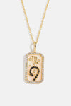 Rhinestone Constellation Pendant Copper Necklace Scorpio One Size Necklaces - Tophatter Daily Deals