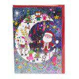 Santa on the Moon - Christmas Advent Calendar Greetings Card & Envelope Advent Calendar - Tophatter Daily Deals