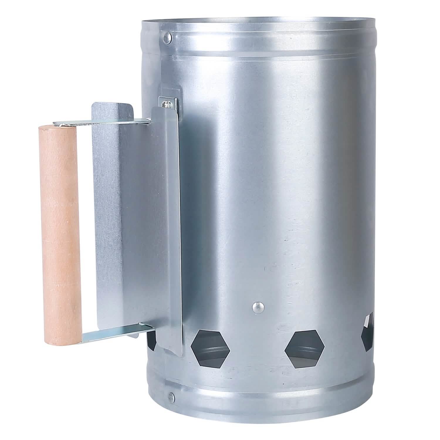 BBQ Charcoal Chimney Can Grill Lighter Garden & Patio - Tophatter Daily Deals