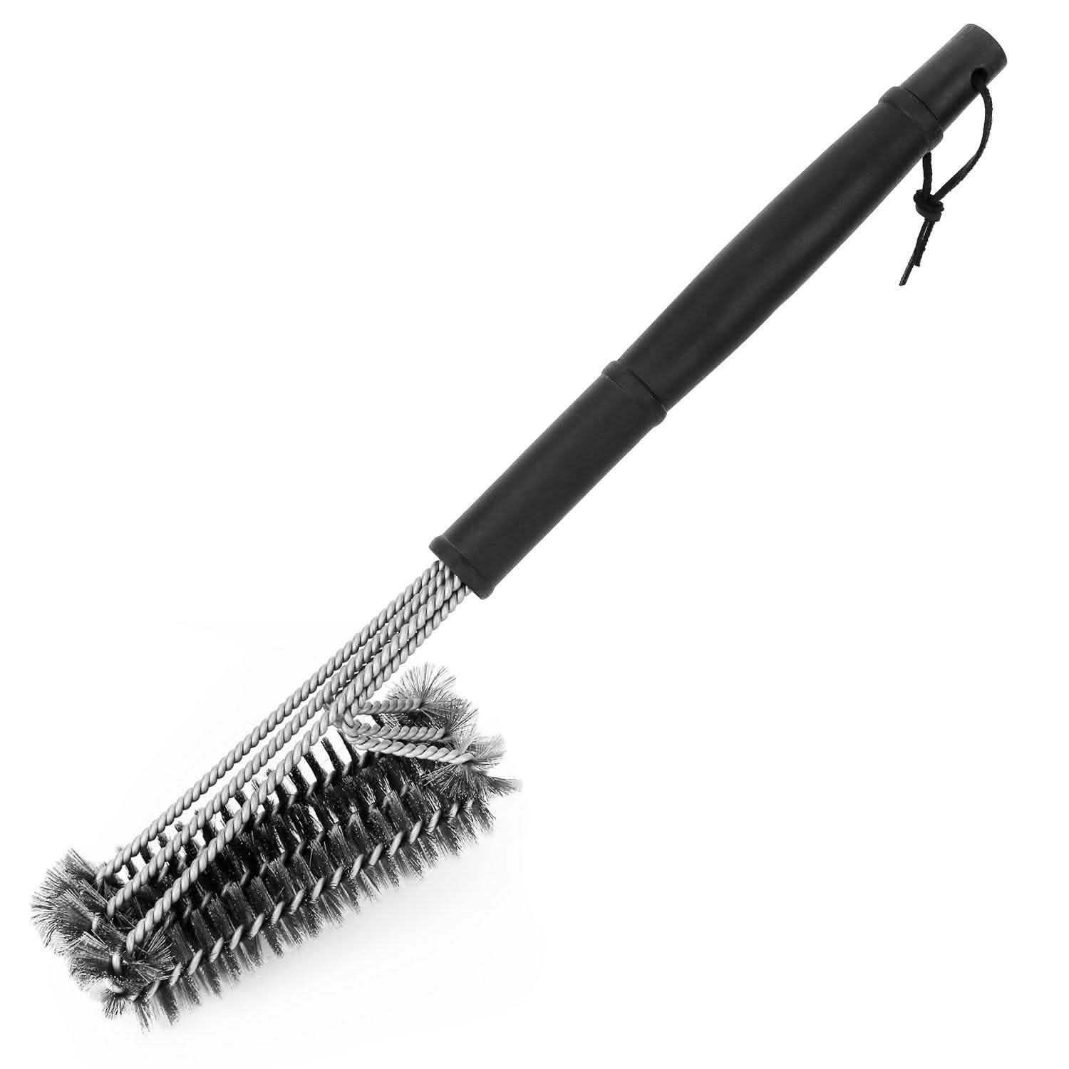BBQ Grill Cleaning Brush Stainless Steel Kitchen Tools & Gadgets - Tophatter Daily Deals