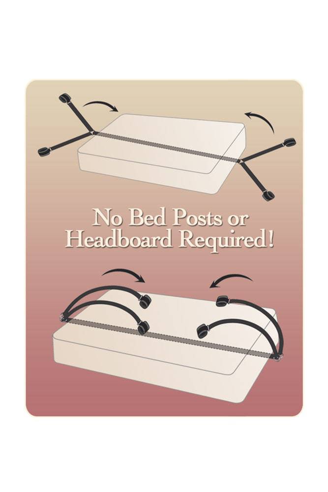 Pipedream - Fetish Fantasy - Bedroom Bindings Restraint Kit - Black BDSM - Tophatter Daily Deals