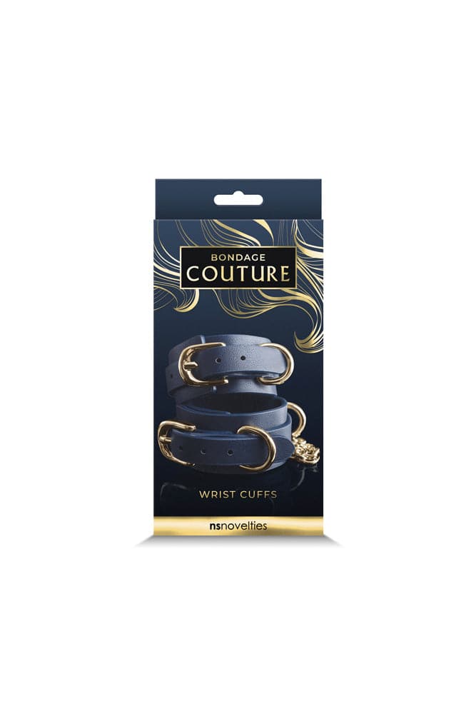NS Novelties - Bondage Couture - Wrist Cuffs - Blue BDSM - Tophatter Daily Deals