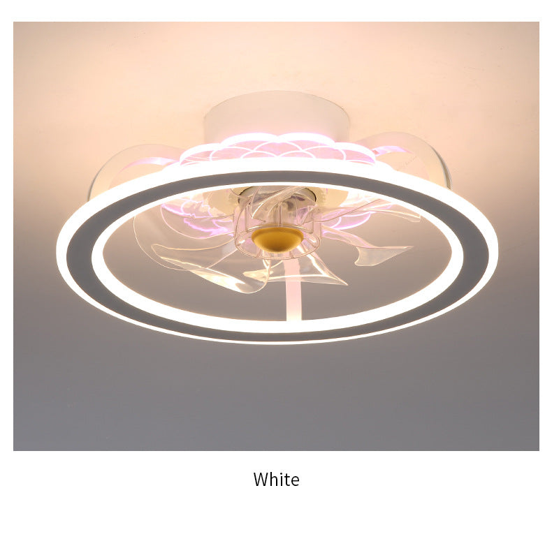 Bedroom Ceiling Lamp Modern Fan Lamp White circle color 0 - Tophatter Daily Deals