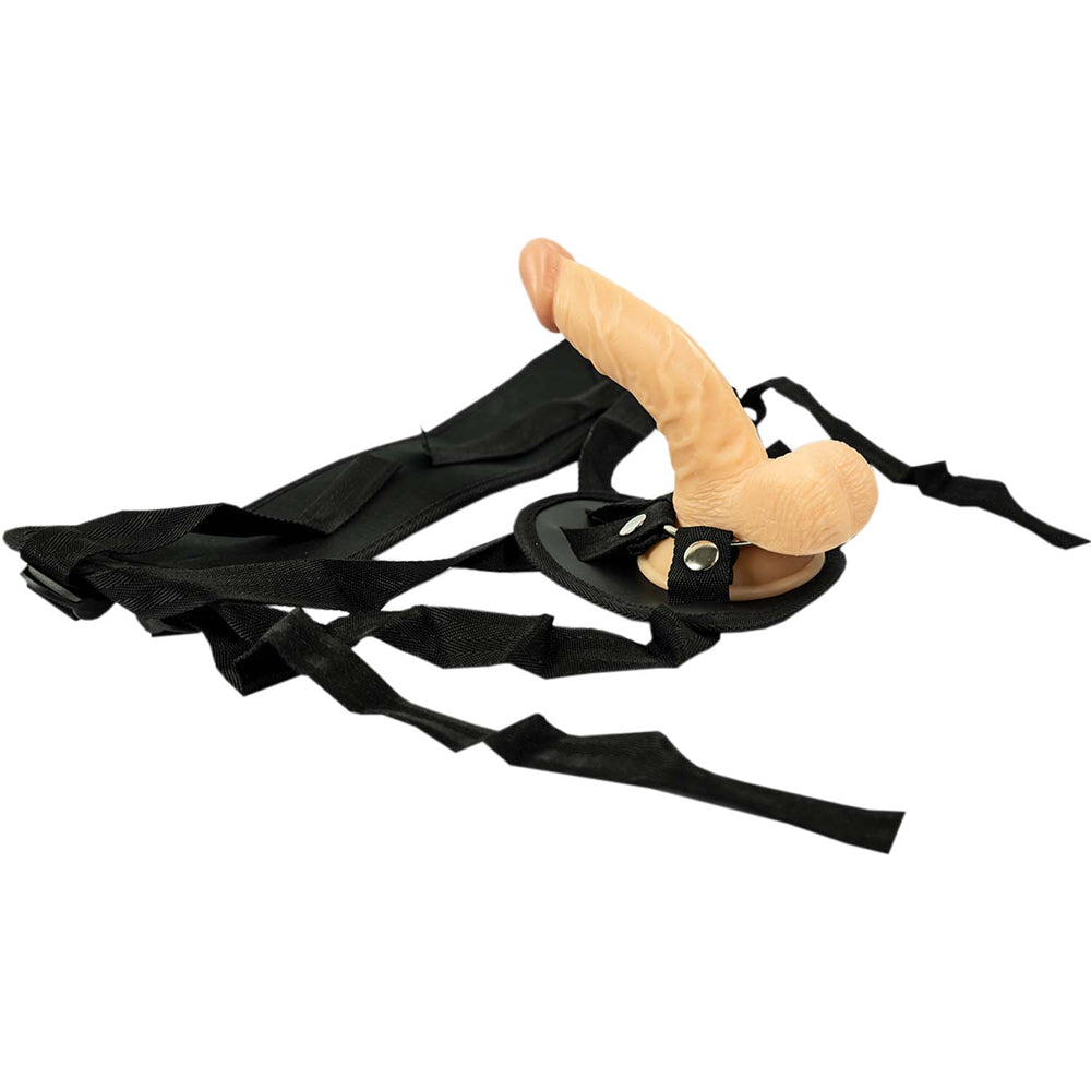Real Skin All American Whoppers 6.5 Inch Dong With Universal Harness > Dildos > Strap On Dildos - Tophatter Daily Deals