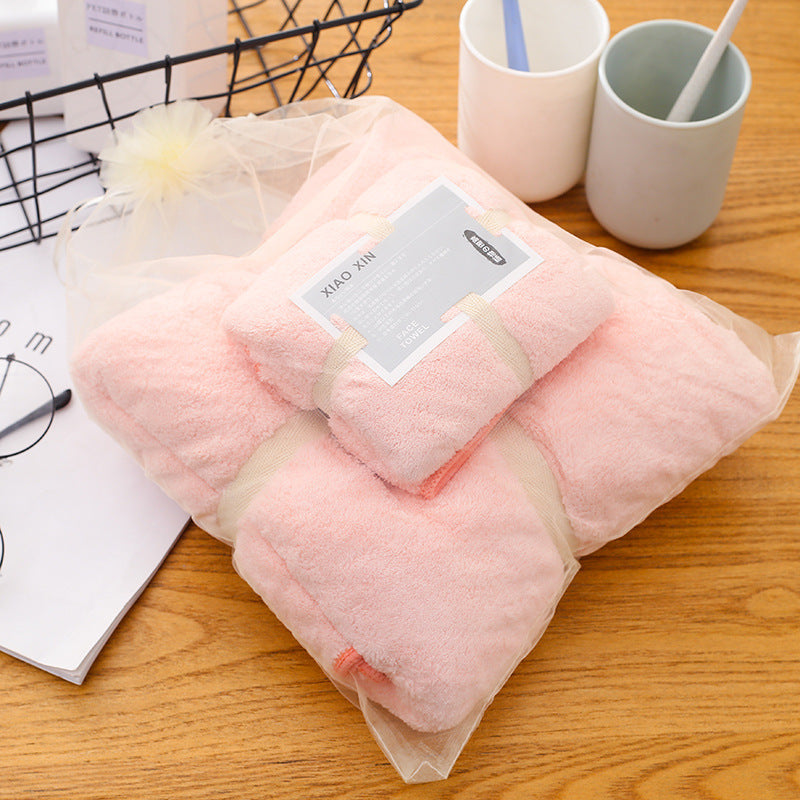 Absorbent Bath Towel For Mother And Child 9 Style 70x140 plus 34x74 0 - Tophatter Daily Deals
