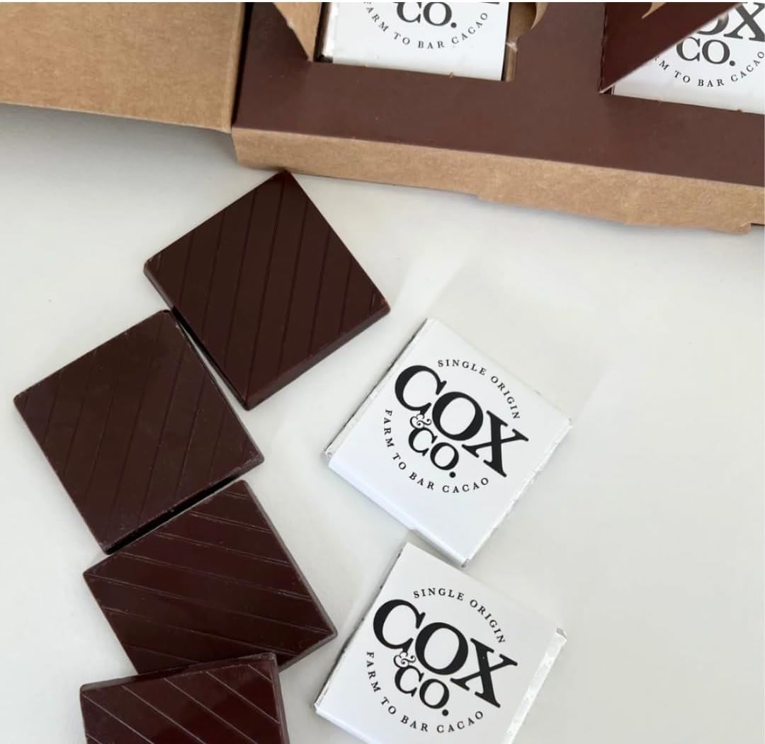 Cox & Co. 60% Single-Origin Dark Chocolate Christmas Advent Calendar for Adults Advent Calendar - Tophatter Daily Deals